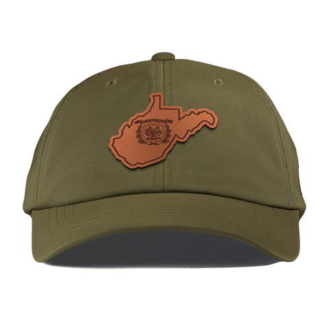 West Virginia 35 Performance Dad Hat Loden