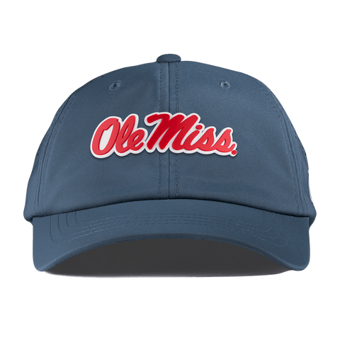 University of Mississippi "Ole Miss Crimson Script" Performance Dad Hat