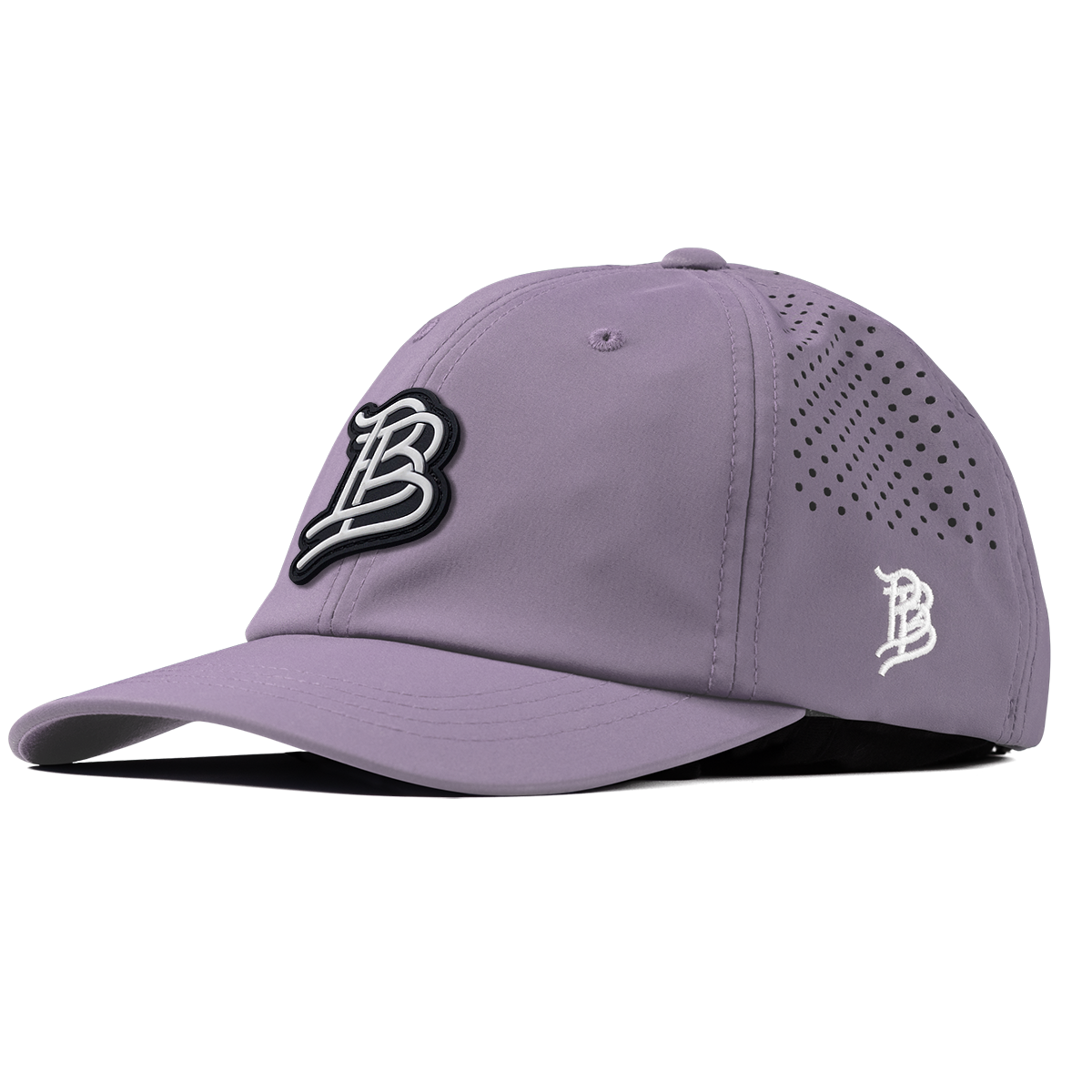 BB Cutout PVC Performance Dad Hat Purple
