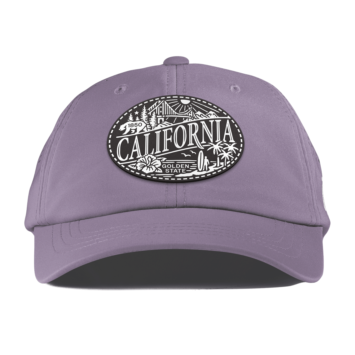 California Traveler Performance Dad Hat Purple