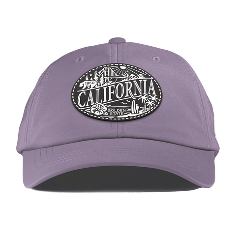 California Traveler Performance Dad Hat Purple