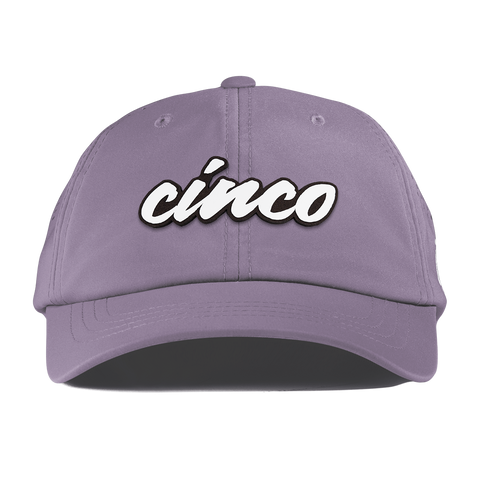Cinco Script Performance Dad Hat Purple