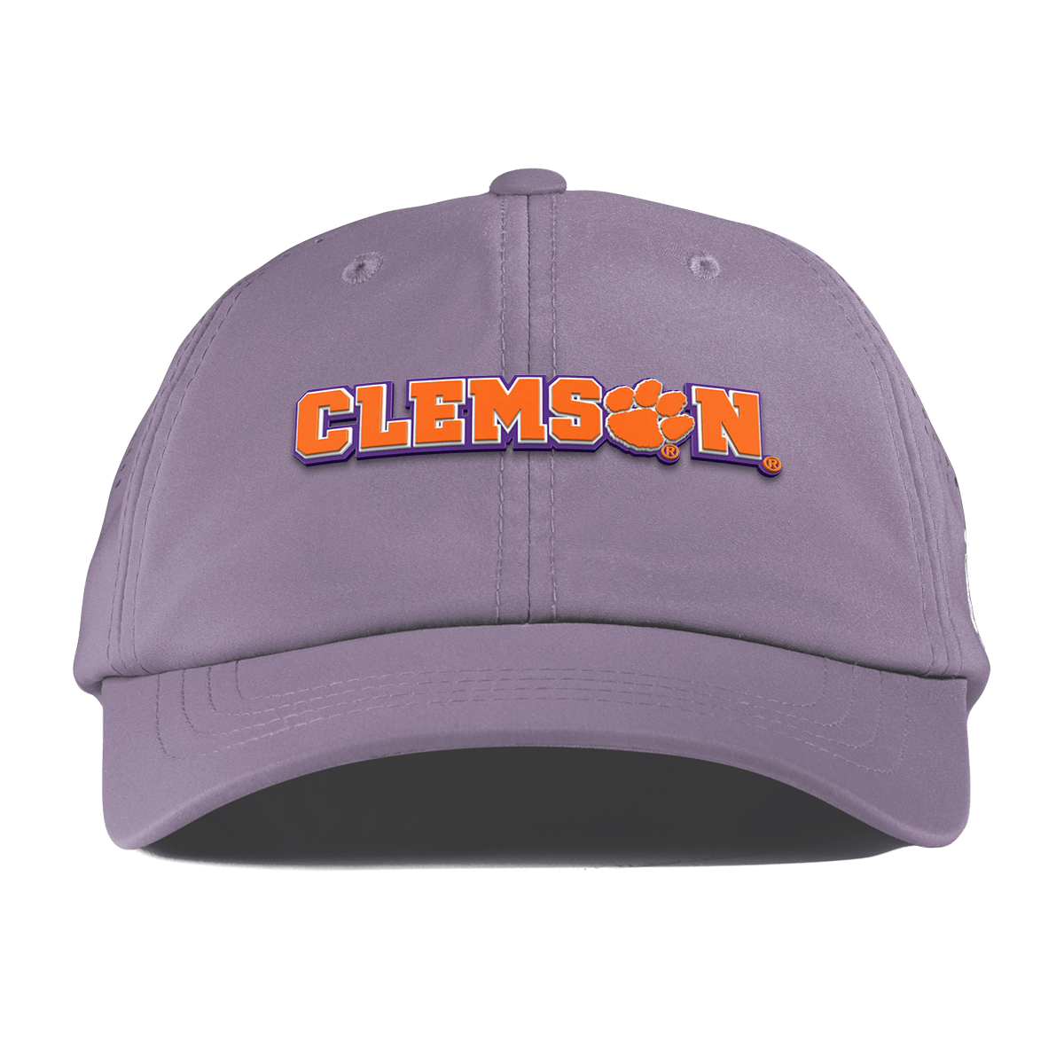 Clemson University "Clemson Block" Performance Dad Hat Purple