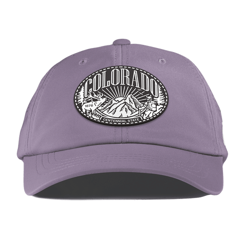 Colorado Traveler Performance Dad Hat Purple