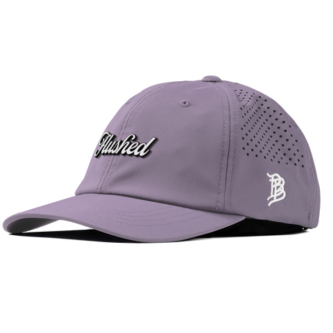 Flushed Script Performance Dad Hat Purple
