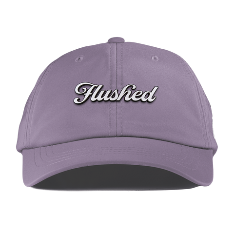 Flushed Script Performance Dad Hat Purple