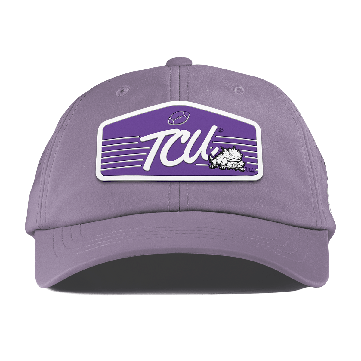 Texas Christian University "Horned Frogs Football" Performance Dad Hat Purple