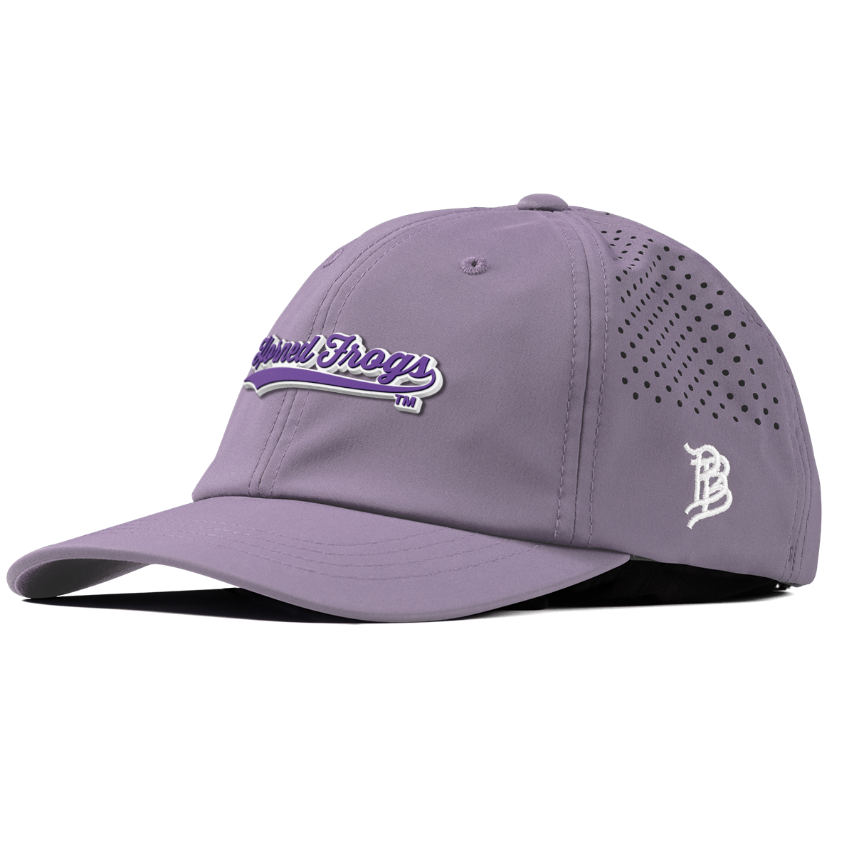 Texas Christian University "TCU Horned Frogs Scripts" Performance Dad Hat Purple