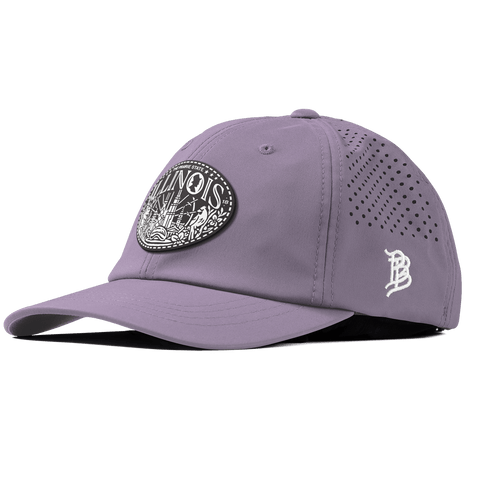 Illinois Traveler Performance Dad Hat Purple