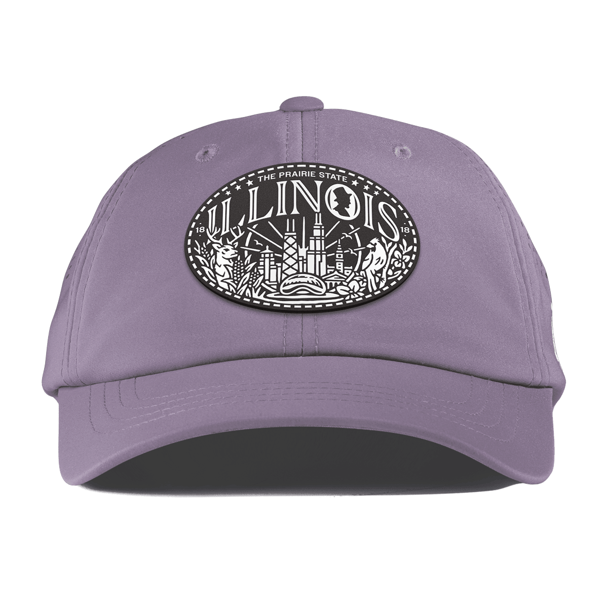 Illinois Traveler Performance Dad Hat Purple