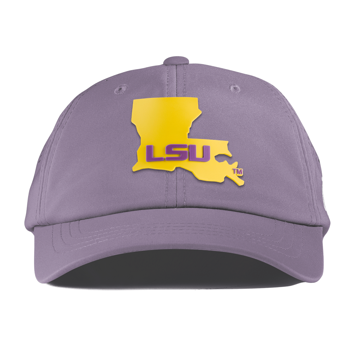 Louisiana State University "LSU Gold State" Performance Dad Hat Purple