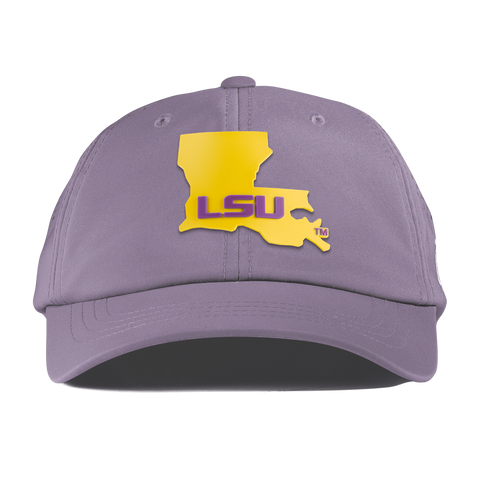Louisiana State University "LSU Gold State" Performance Dad Hat Purple