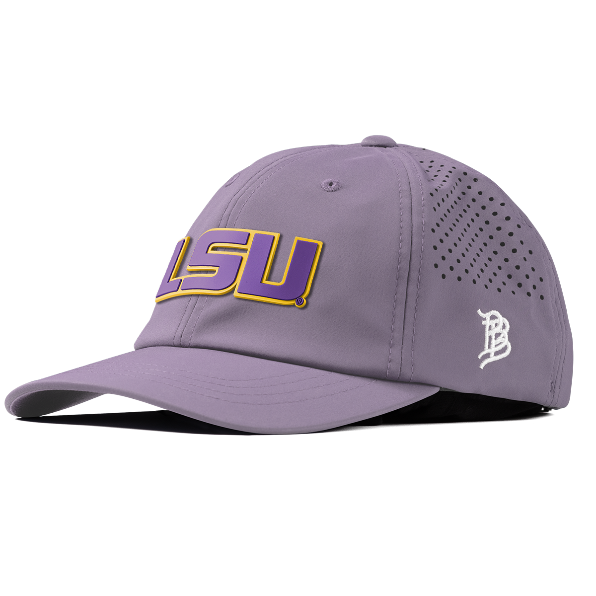 Louisiana State University "LSU Block" Performance Dad Hat Purple