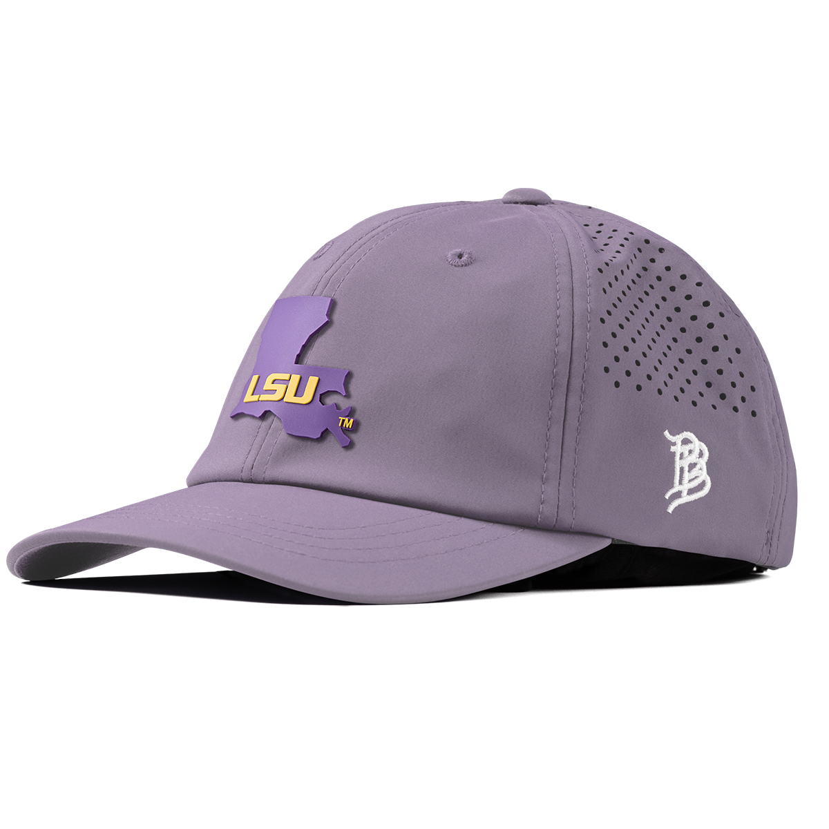 Louisiana State University "LSU State" Performance Dad Hat Purple