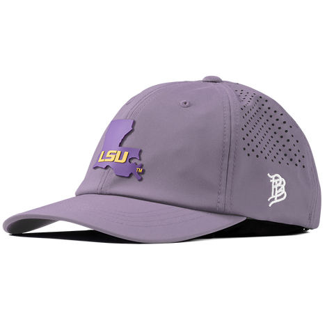 Louisiana State University "LSU State" Performance Dad Hat Purple