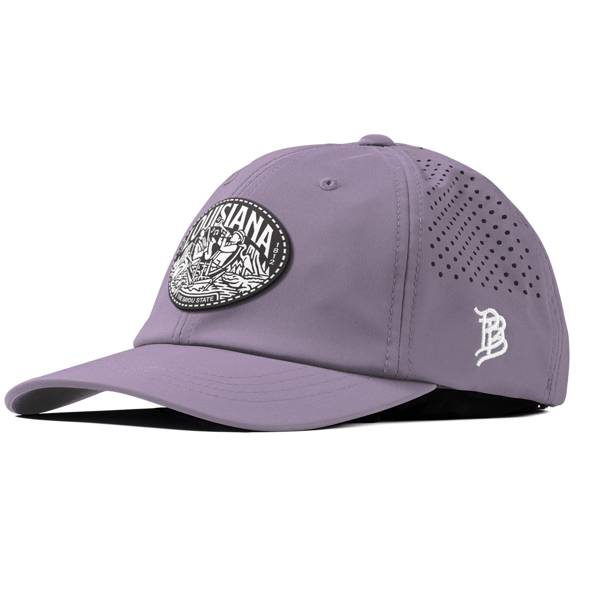 Louisiana Traveler Performance Dad Hat Purple