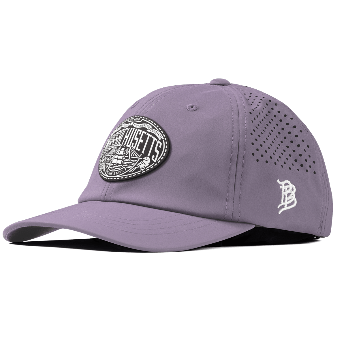 Massachusetts Traveler Performance Dad Hat Purple