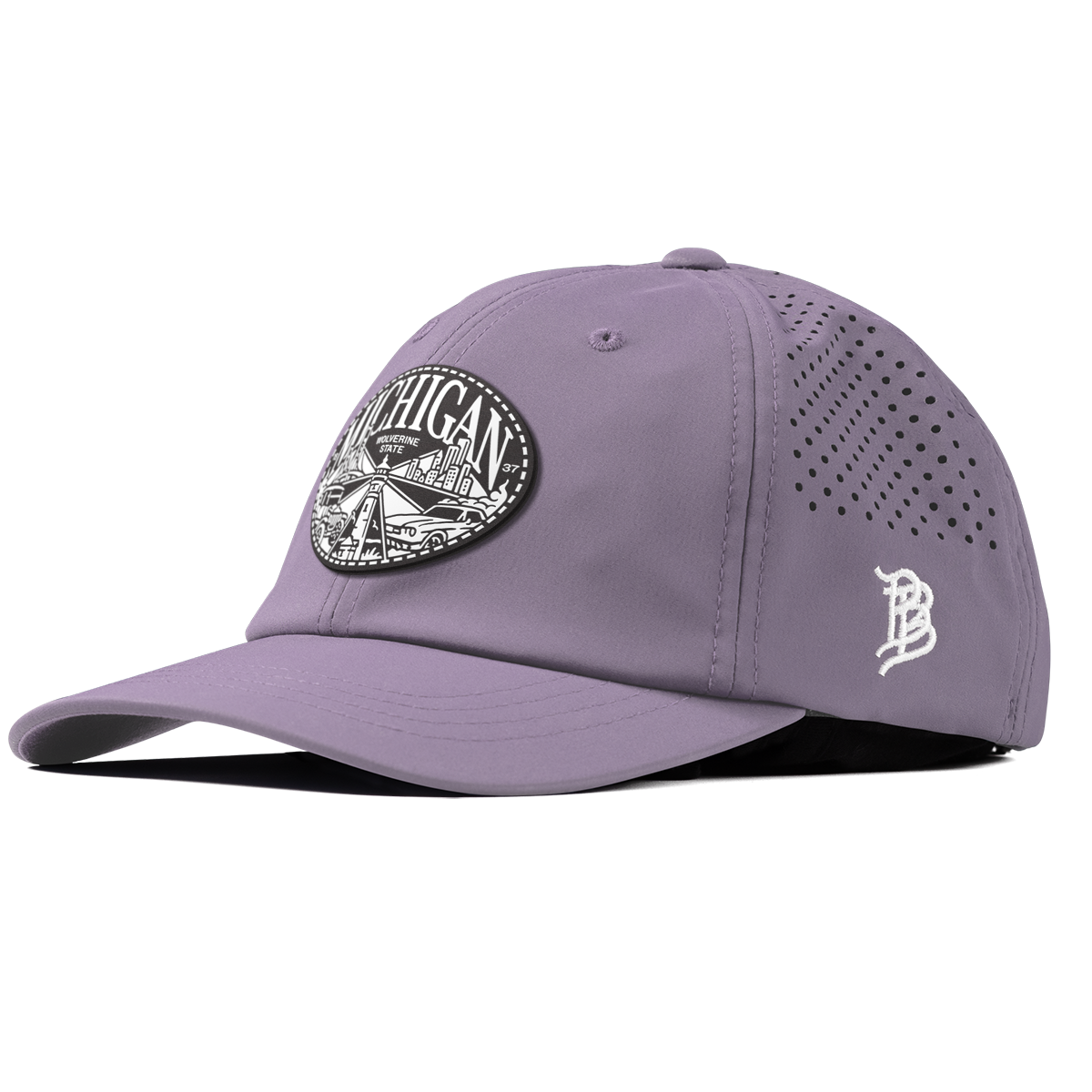 Michigan Traveler Performance Dad Hat Purple