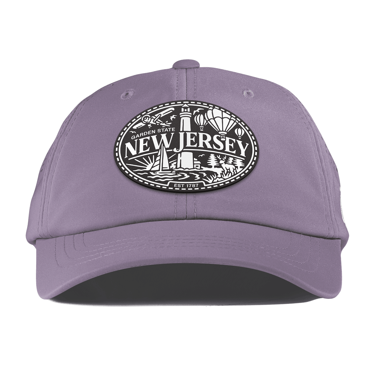 New Jersey Traveler Performance Dad Hat Purple