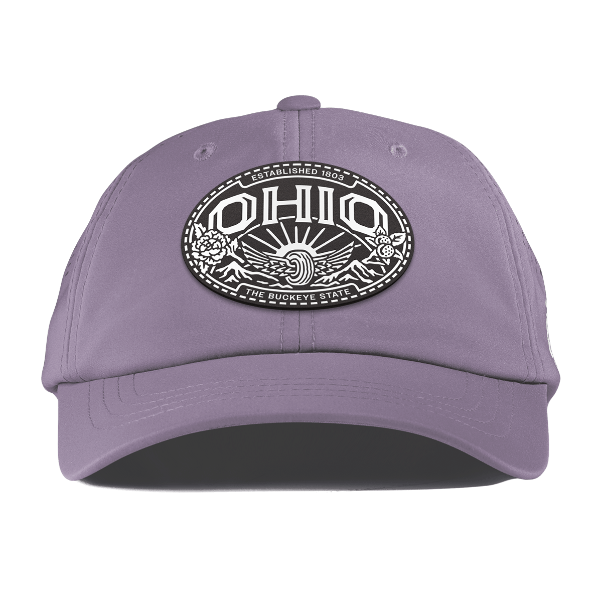 Ohio Traveler Performance Dad Hat Purple