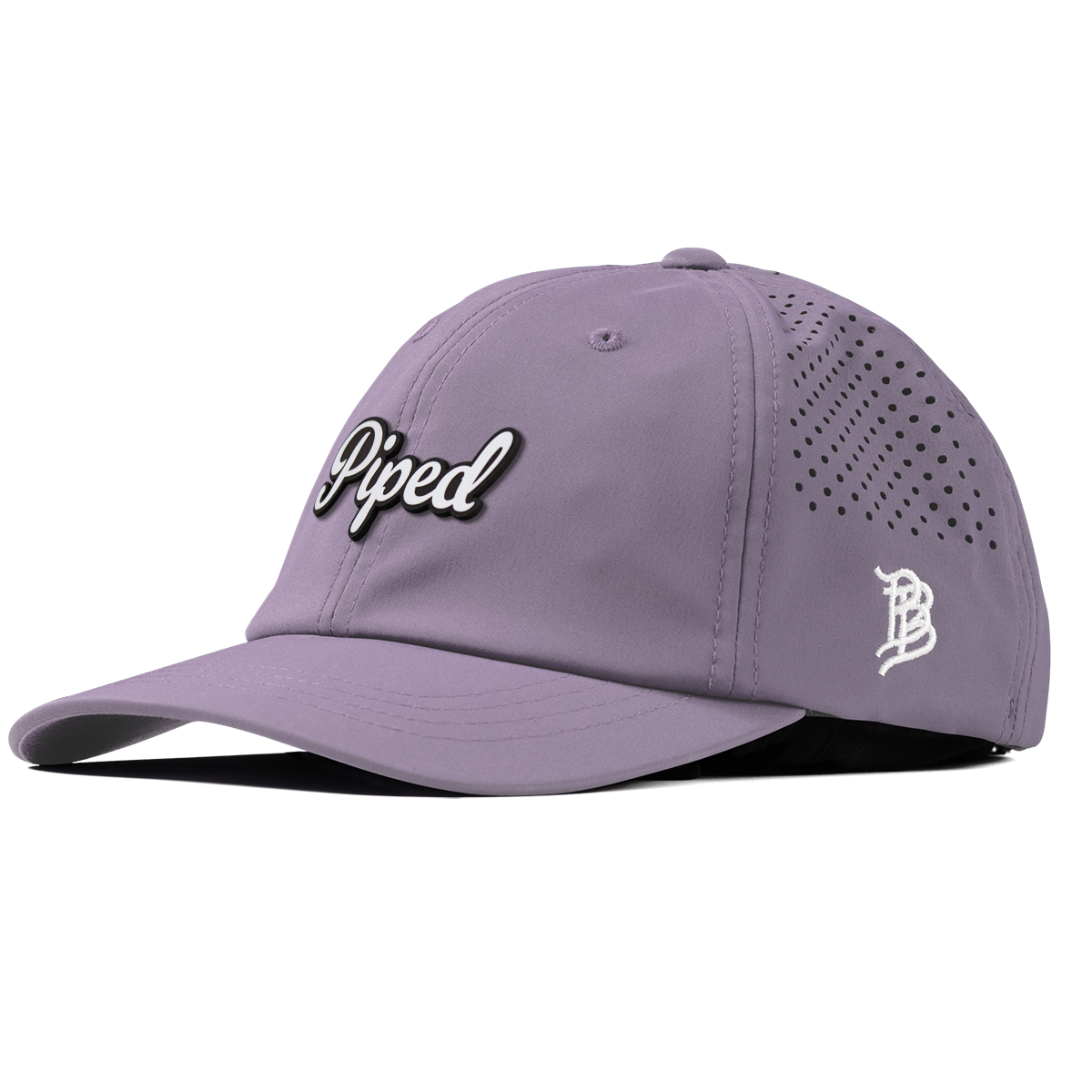 Piped Script Performance Dad Hat Purple