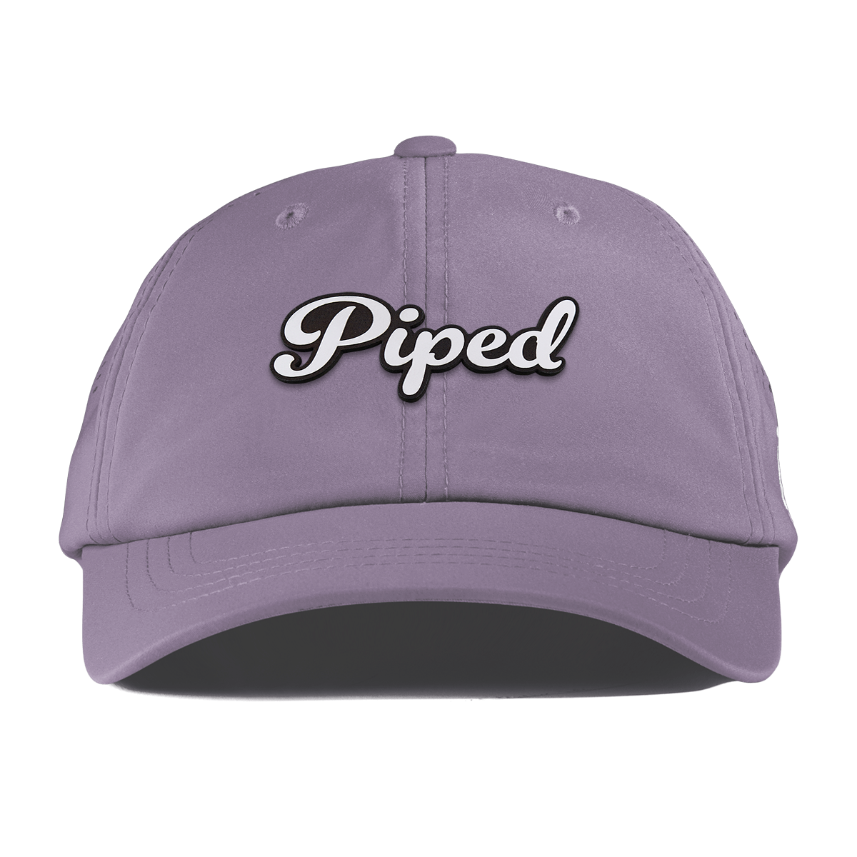 Piped Script Performance Dad Hat Purple