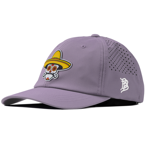 Sombrero Skull PVC Performance Dad Hat Purple