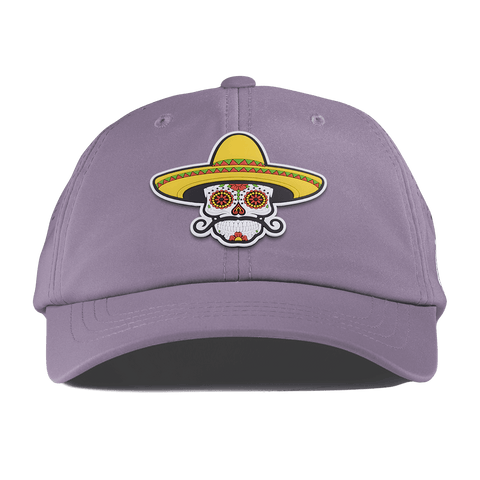 Sombrero Skull PVC Performance Dad Hat Purple