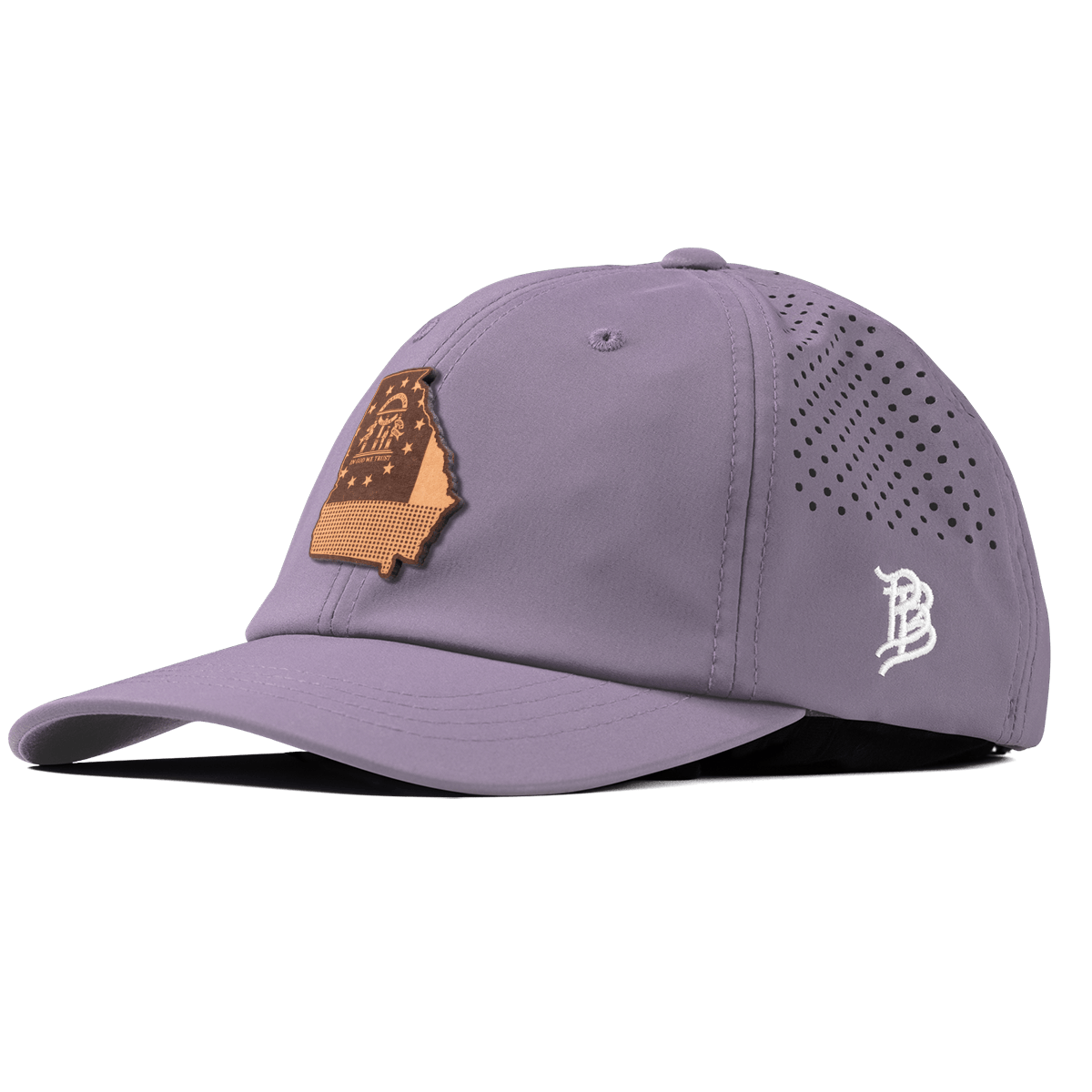 Georgia 4 Performance Dad Hat Purple