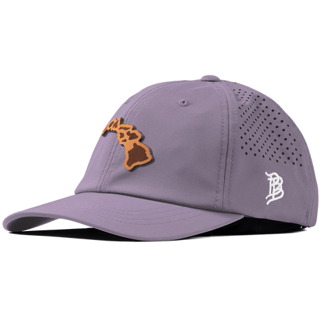 Hawaii 50 Performance Dad Hat Purple