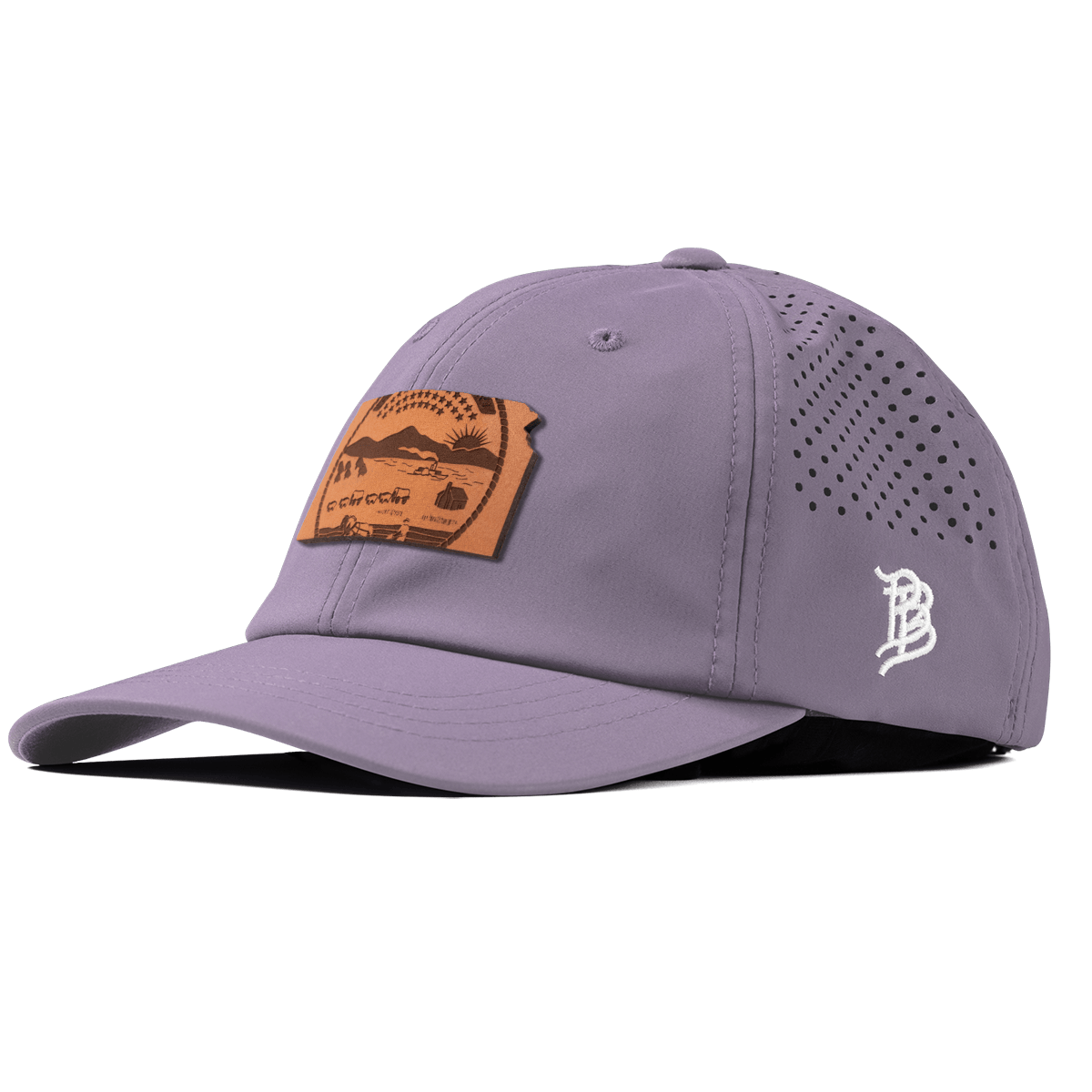 Kansas 34 Performance Dad Hat Purple
