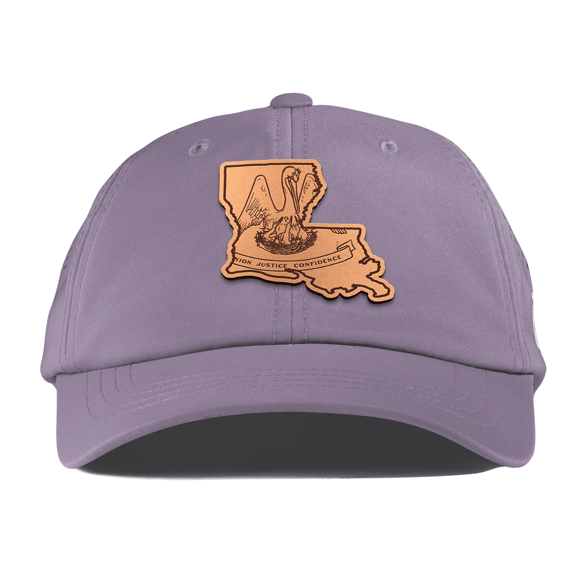 Louisiana 18 Performance Dad Hat Purple