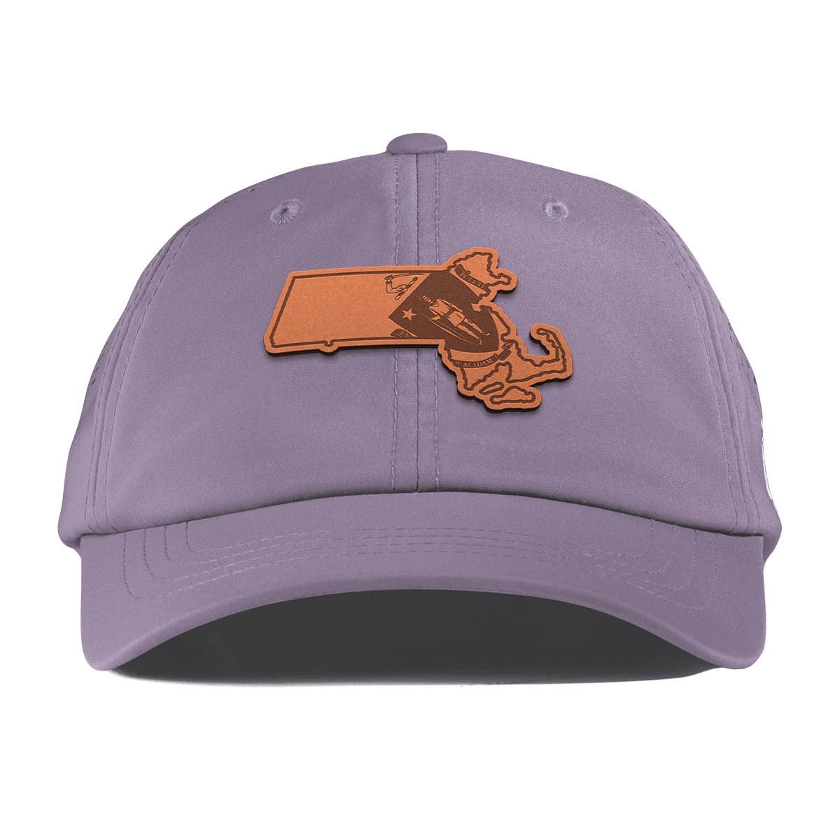 Massachusetts 6 Performance Dad Hat Purple