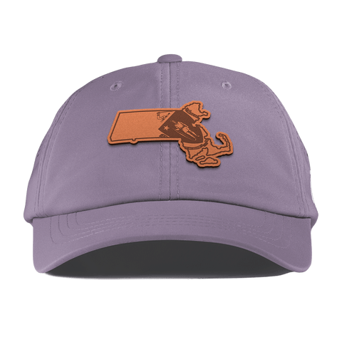 Massachusetts 6 Performance Dad Hat Purple