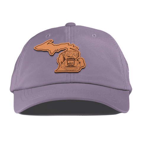 Michigan 26 Performance Dad Hat Purple