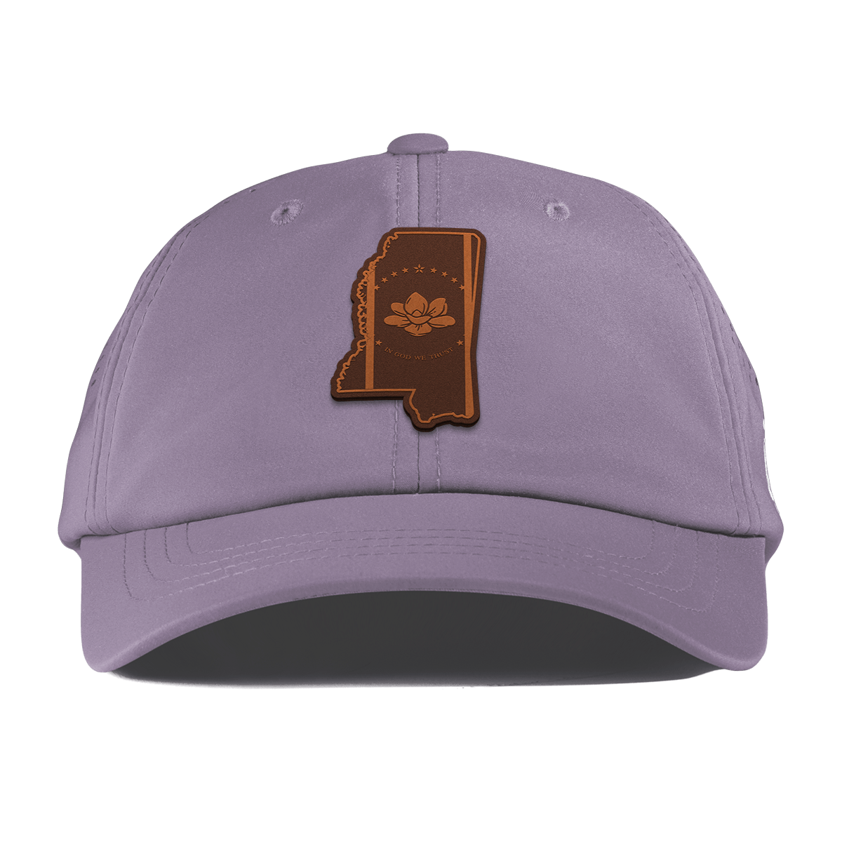 Mississippi 20 Performance Dad Hat Purple