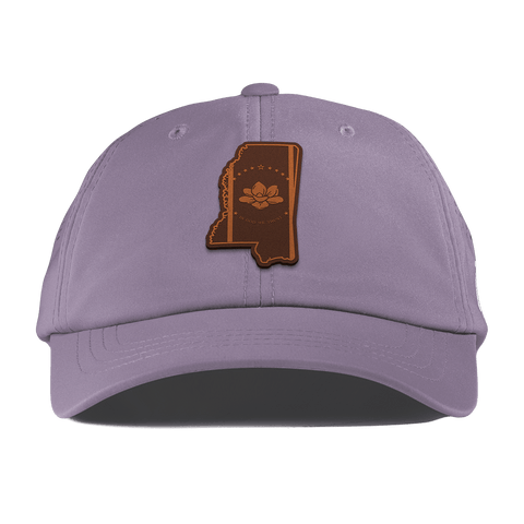 Mississippi 20 Performance Dad Hat Purple
