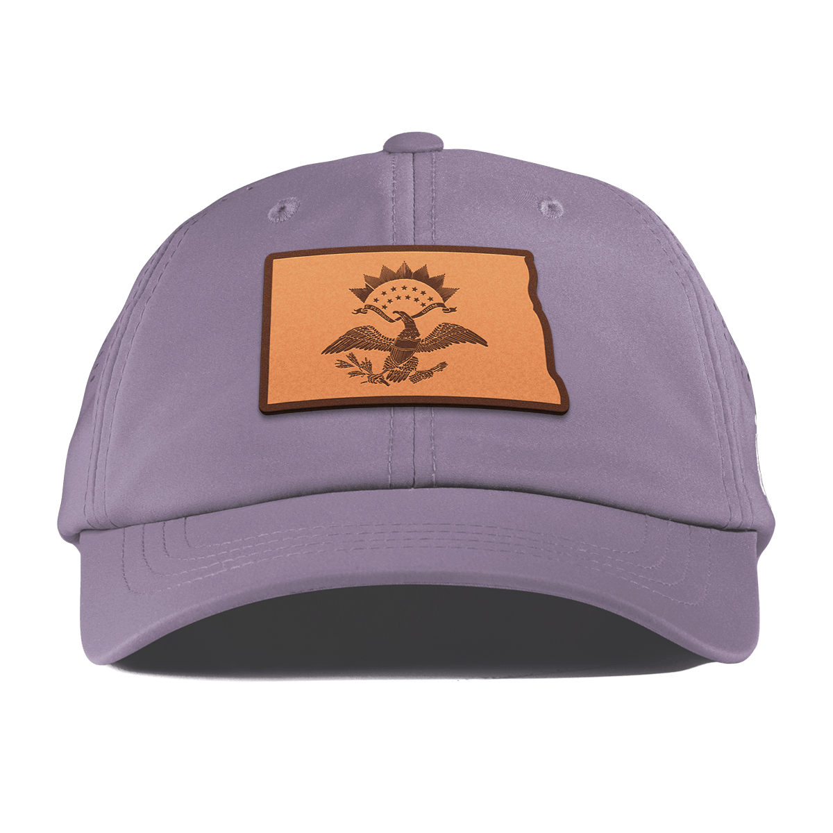 North Dakota 39 Performance Dad Hat Purple