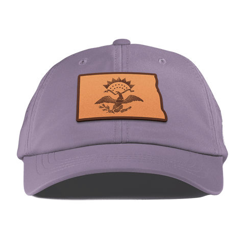 North Dakota 39 Performance Dad Hat Purple