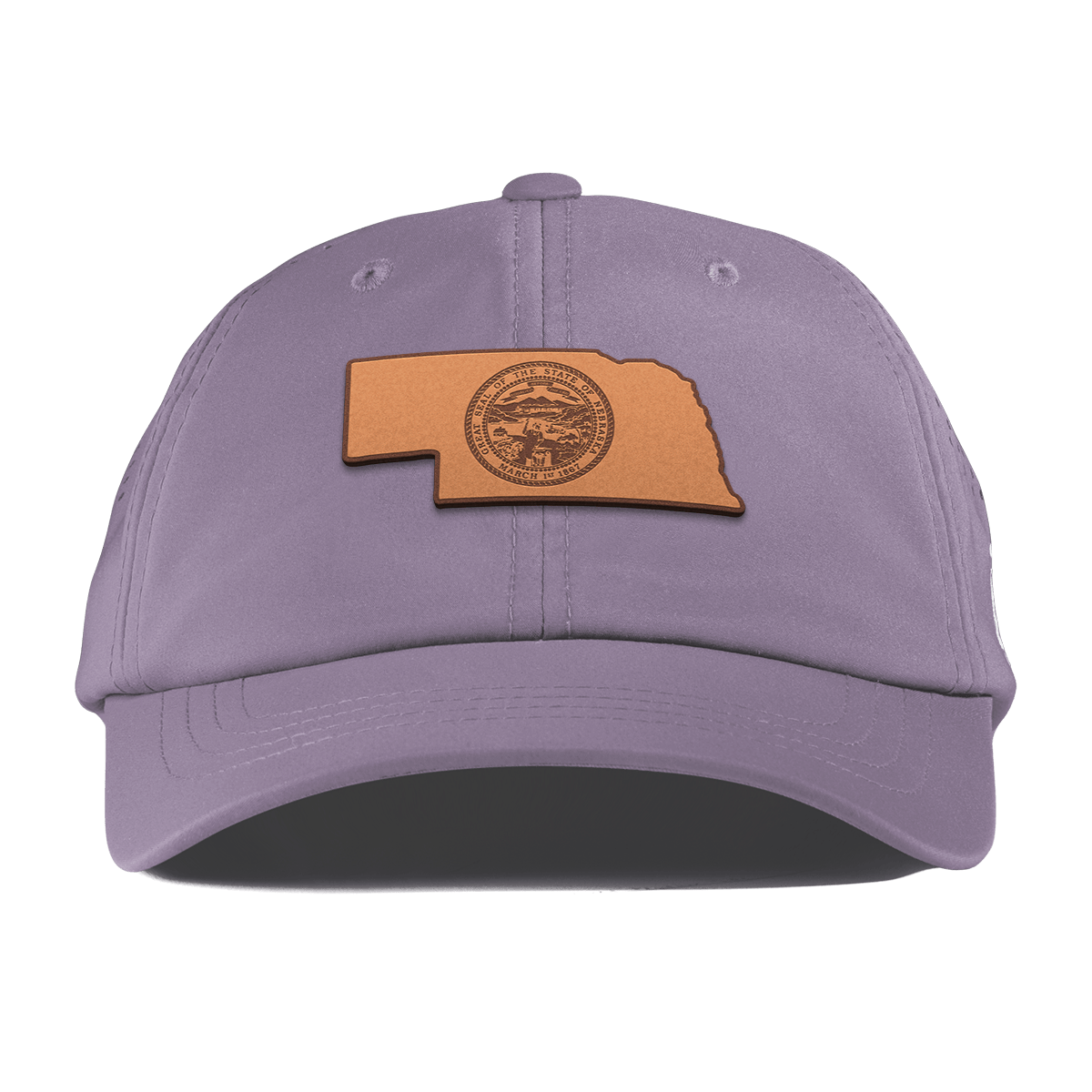 Nebraska 37 Performance Dad Hat Purple