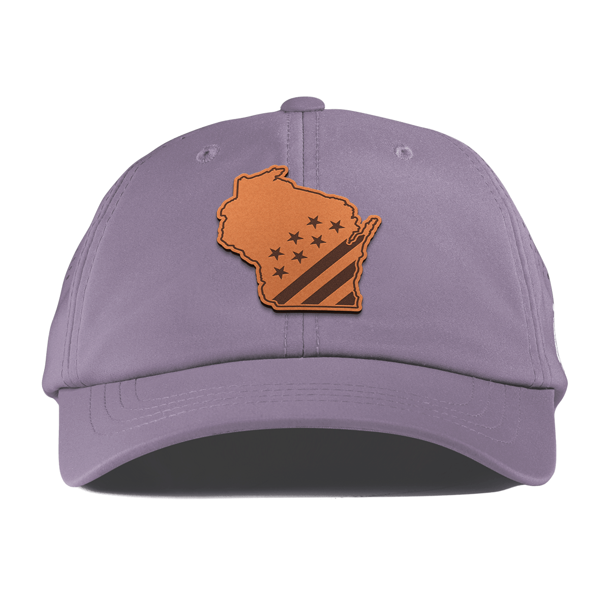 Wisconsin 30 Performance Dad Hat Purple