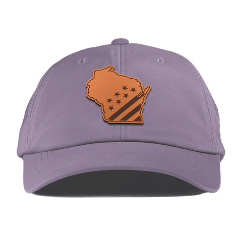 Wisconsin 30 Performance Dad Hat Purple