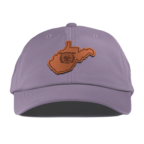 West Virginia 35 Performance Dad Hat Purple