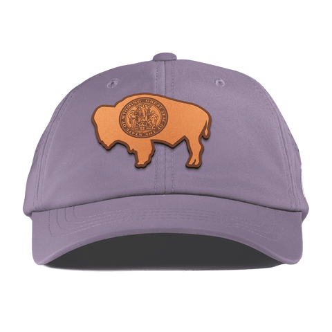 Wyoming 44 Performance Dad Hat Purple