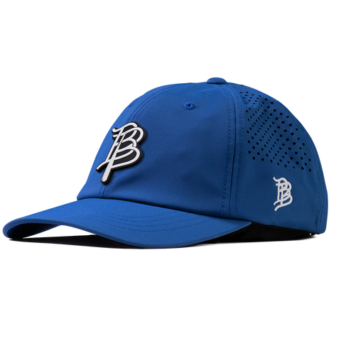 BB Baseball Cutout PVC Performance Dad Hat Royal