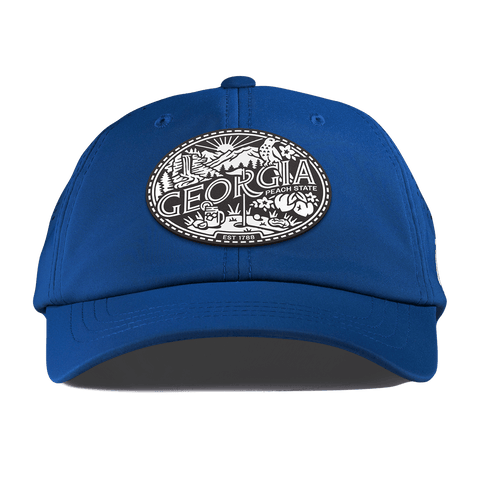 Georgia Traveler Performance Dad Hat Royal