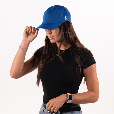 Bare Performance Dad Hat On Body Royal