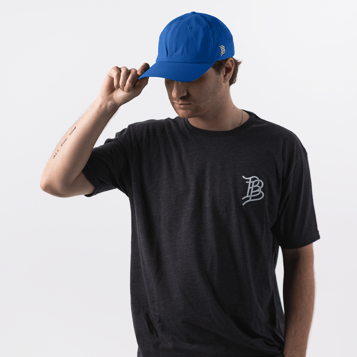 Bare Performance Dad Hat On Body Royal