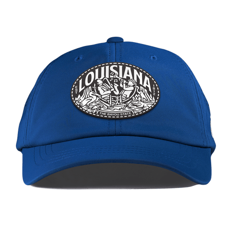 Louisiana Traveler Performance Dad Hat Royal