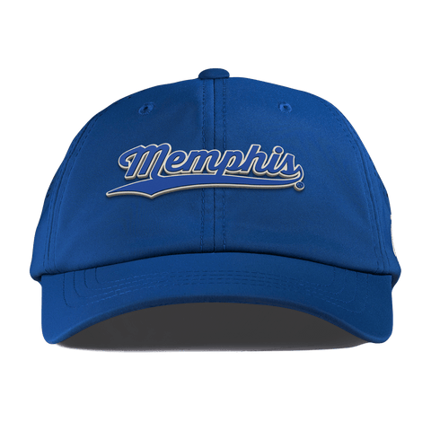 University of Memphis "Memphis Script" Performance Dad Hat Royal